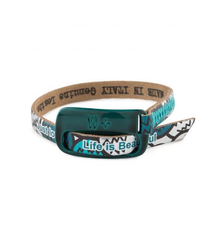 We Positive Bracelet Big Printed Col. Green