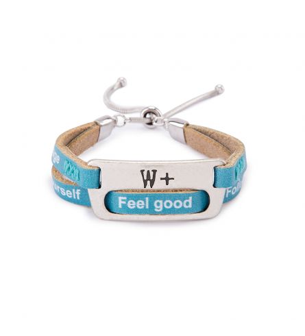 We Positive Bracelet Double Big Deep Sea Col. Petrol