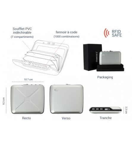 Ögon Code Wallet Mini Safe Black