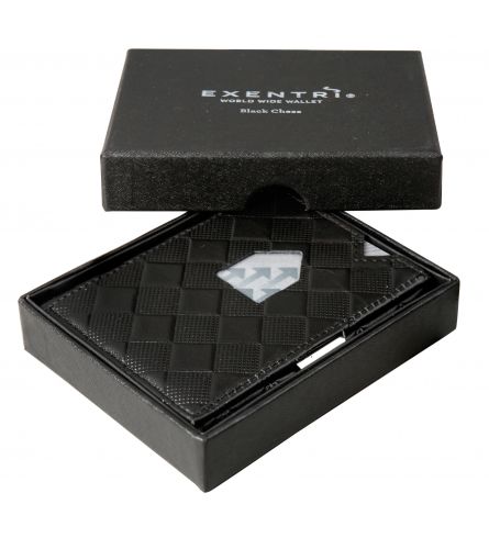 Exentri Wallet Chess Black