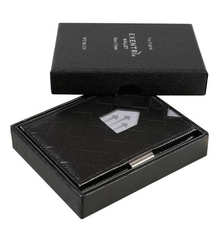 Exentri Wallet RFID Chess Black