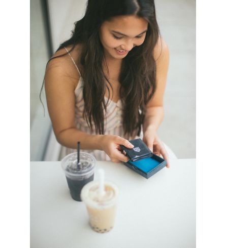 Exentri RFID Wallet Blue Ladies Wallet