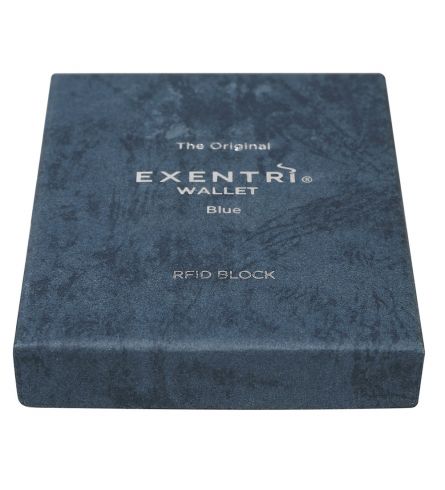 Exentri RFID Wallet Blue Gift Box Wallet