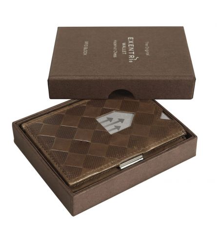 Exentri Wallet RFID Hazelnut Chess Gift Box Wallet