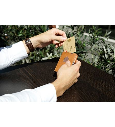 Exentri RFID Wallet Sand Trifold