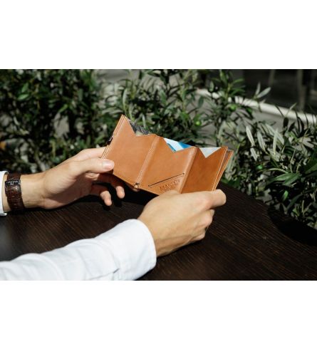 Exentri RFID Wallet Sand Trifold Wallet