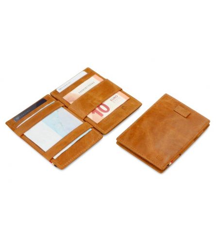 Garzini Cavare Magic Wallet Brushed Cognac