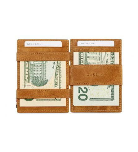 Garzini Cavare Magic Wallet Brushed Cognac