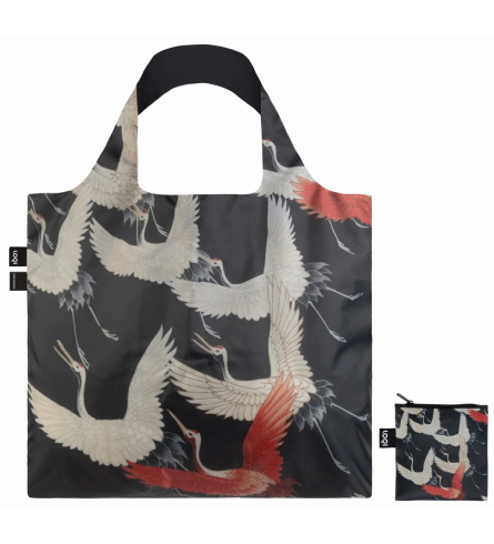Loqi Bag MC Furisode with a Myriad of Flying Cranes Recycled