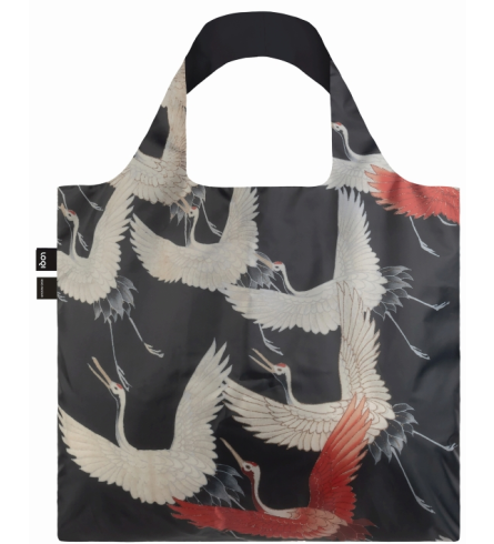 Loqi Bag MC Furisode with a Myriad of Flying Cranes Recycled