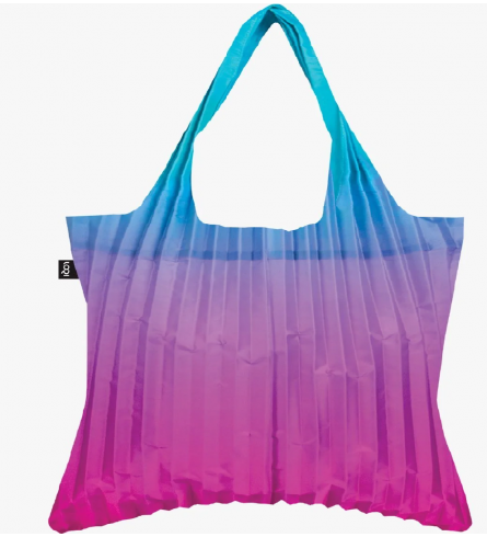 LOQI Bag Pleated Rainbow Blue