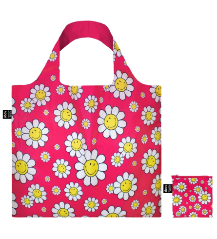 Loqi Bag Flowers Raspberry Recycled