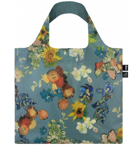  Loqi Bag Van Gogh 50th Anniversaire Bouquet Flower Pattern Blue