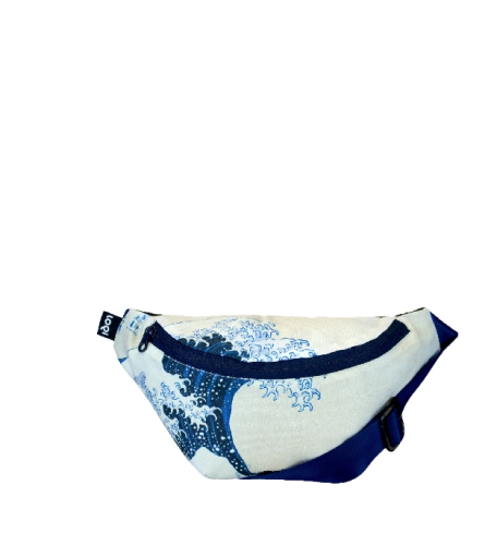 Loqi Bum Bag  The Great Wave Recycled