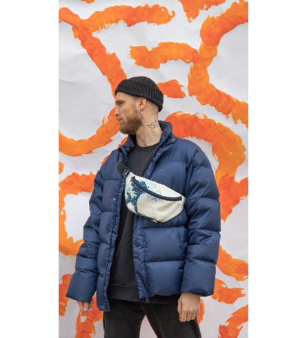 Loqi Bum Bag  The Great Wave Recycled