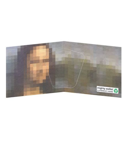 Mighty Wallet Mona & Lisa Pixels