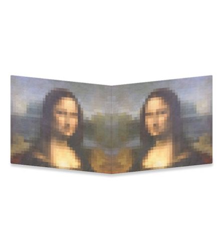 Mighty Wallet Mona & Lisa Pixels