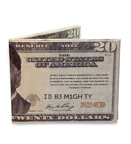Mighty Wallet Tubman $20 Bill