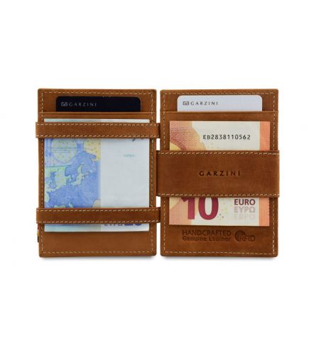 Garzini Essenziale Pezzini RFID Camel Brown