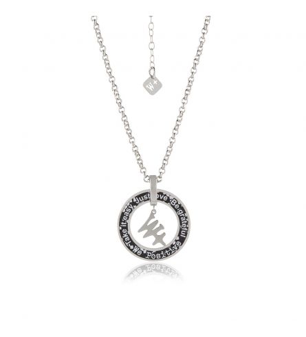We Positive Necklace Printed Crazy Col. Black