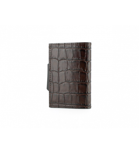 Ögon Cascade Wallet Titanium Croco