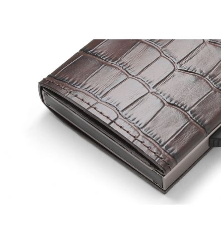 Ögon Cascade Wallet Titanium Croco
