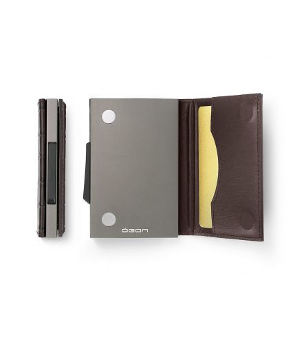 Ögon Cascade Wallet Titanium Croco