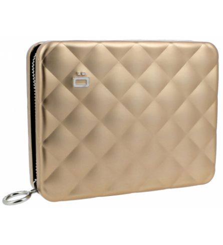 Ögon Quilted Passport Rose Gold