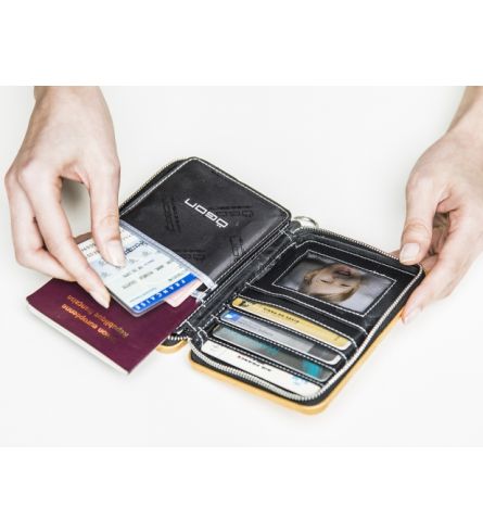 Ögon Quilted Passport Rose Gold