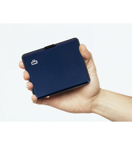 Ögon Card Case Large Navy Blue