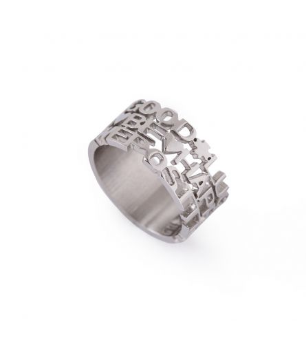 We Positive Ring Col. Silver