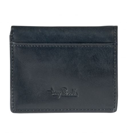 Tony Perotti Credit Card Wallet with Banknote Pocket Black