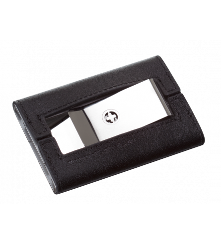 Wagner Swiss Wallet Tuxedo Silver Leather