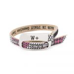 We Positive Bracelet Big Printed Crazy Col. Black