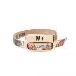 We Positive Bracelet Big Printed Tropical Col. Gold