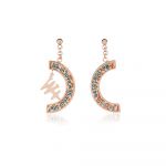 We Positive Earrings Printed Explorer Col. Pink Gold